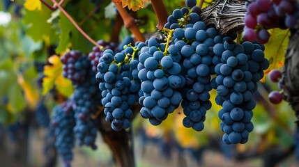 ready for harvest a winery farm yields pink fruit cabernet sauvignon grapes