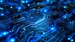 © atipong - High-Tech Blue Circuitry in Futuristic Technology