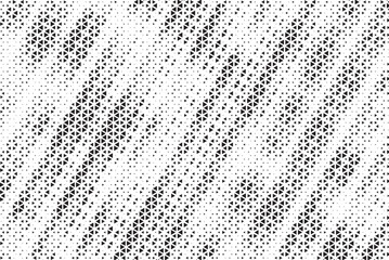 Fototapete - Halftone triangle abstract grunge background. Monochrome geometric vector pattern. Vector illustration.