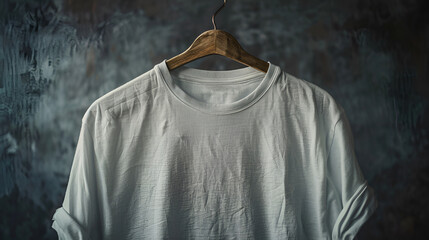 Wall Mural - Worn crew neck shirt without tags (mens)