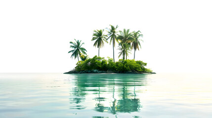 Wall Mural - island on white