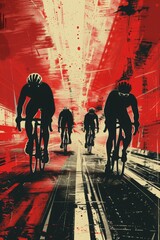 Wall Mural - Cycling Jersey Design. Sport Jersey Art.