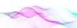 © Ginger Hamster - Colorful wave of streaming particles on a white background. Abstract background with dynamic elements of waves. 3d