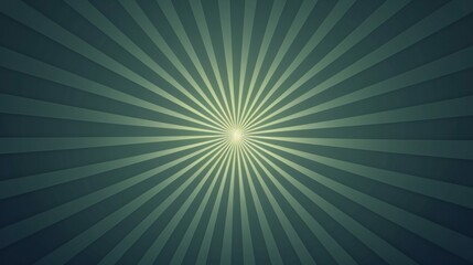 Abstract Green Sunburst Pattern Background Image