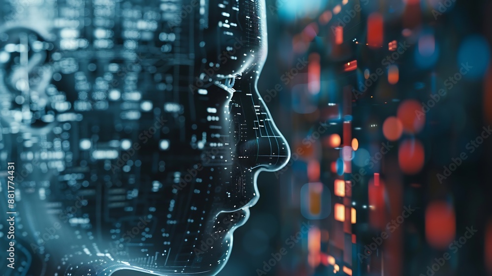 Computer programming coding and AI artificial intelligence software ...