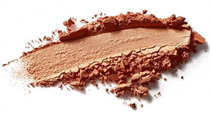 Canvas Print - Close-Up of Crushed Peach-Colored Makeup Powder