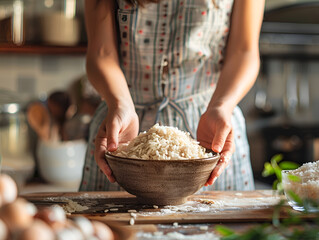 person preparing food in a kitchen