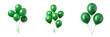 © Apim & Co - Set of green party balloons isolated on transparent background