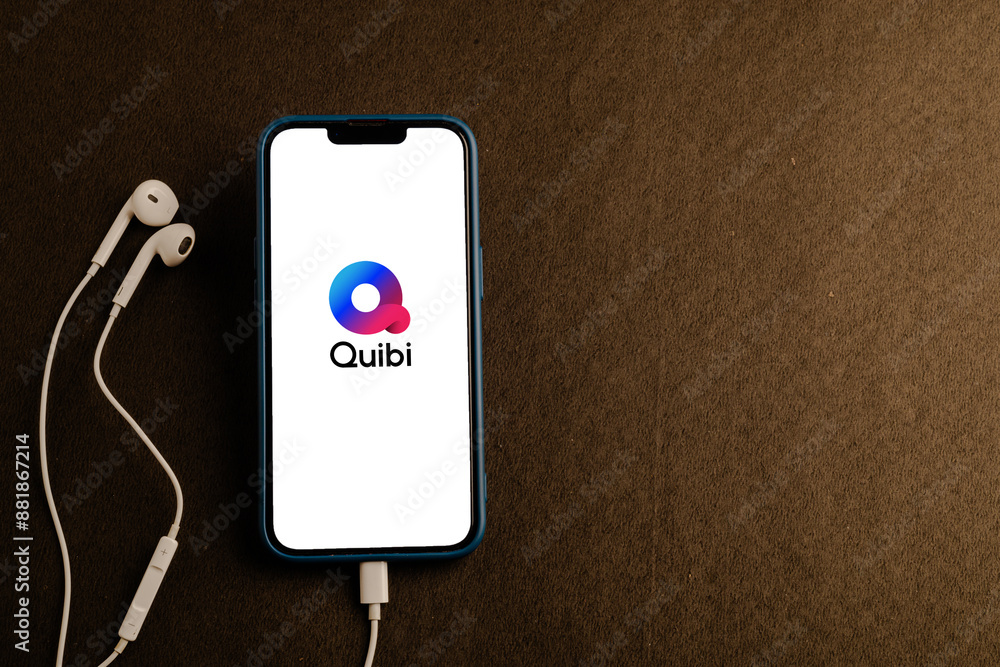 Quibi is a new video app similar to TikTok and Netflix. Stock Photo ...