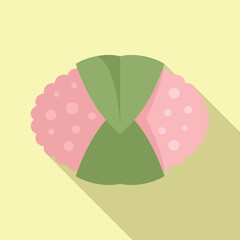 Poster - Sakura mochi is a japanese rice cake traditionally eaten in spring