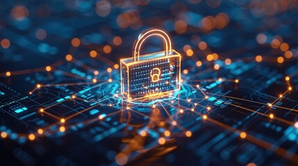 Cyber ​​security and data protection, internet network security