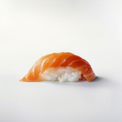 one japanese sushi minimalist on white background