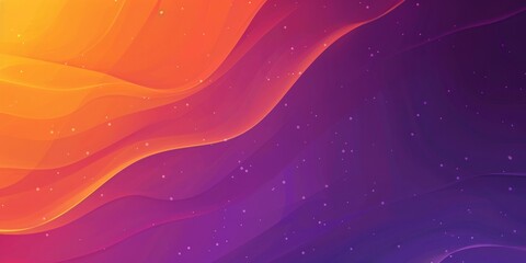 Canvas Print - orange and purple gradient background