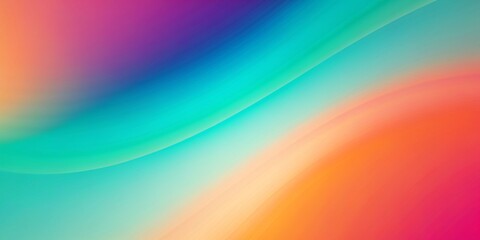 Wall Mural - Orange, Teal, Green, and Pink Abstract Grainy Gradient Background with Noise Texture for Summer Poster Design,generative ai





