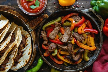 Wall Mural - Food Variety on Table