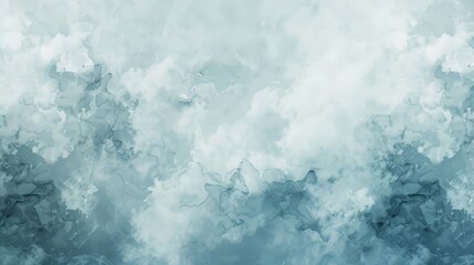 Pale blue and misty gray wallpaper with wispy cloud and fog patterns