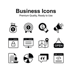 Wall Mural - grab this beautiful business and finance icons pack