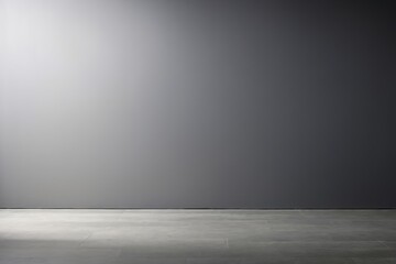 Wall Mural - simple background image showing grey wall and tile floor