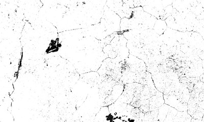 Wall Mural - Grunge Texture of Black and White. Abstract Monochrome Background Pattern of Cracks, Chips, Scuffs. Distress Overlay Messy For Your Design or Wallpaper.