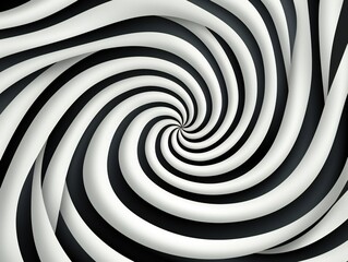 A mesmerizing black and white spiral pattern