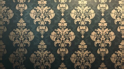 Sticker - Describe the elegance of a damask pattern texture.