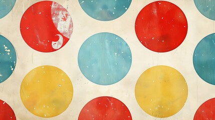 Wall Mural - Describe the playful nature of a polka dot texture.