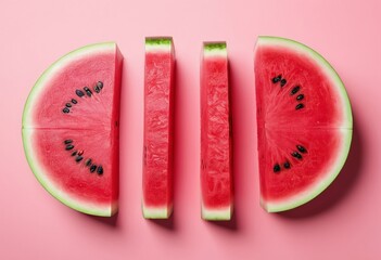 Wall Mural - Fresh and Juicy Watermelon Still Life: Perfect for Summer