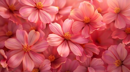 Sticker - Delicate Pink Cosmos Flowers