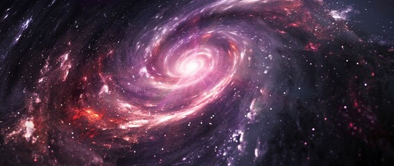 Wall Mural - color galaxy in space, abstract space illustration, background