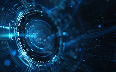 Background of abstract futuristic circle sci-fi technology innovation