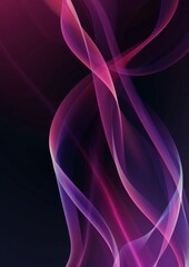 Poster - An abstract dark background with neon lines, glowing brightly.