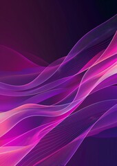 Wall Mural - neon lines glow in the dark abstract background. bright neon glow.