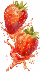 Canvas Print - strawberries