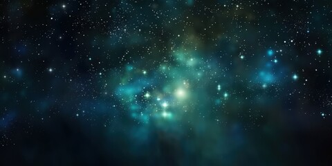 Wall Mural - a cosmic tapestry of stars and nebulae