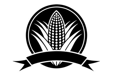 Wall Mural - vintage logo corn vector illustration