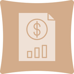 Wall Mural - Finance Glyph Art Box Icon