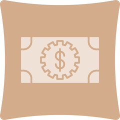 Wall Mural - Money Management Glyph Art Box Icon