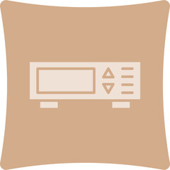 Canvas Print - Dvd Player Glyph Art Box Icon