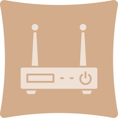 Poster - Modem Glyph Art Box Icon