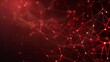 © Mark - Connecting dots and lines in red abstract polygonal space. Dark background. With 3D structure.