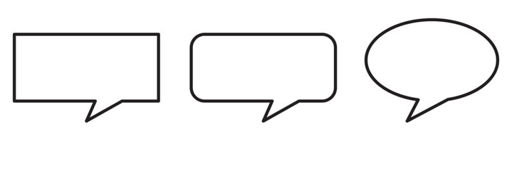Wall Mural - Chat icon. Speech Bubble icon. Vector flat design on white background. comment icon speech bubble symbol Chat message icons - talk message Bubble chat icon. Vector illustration
