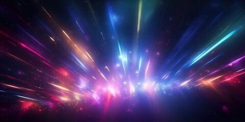 Wall Mural - abstract light trails