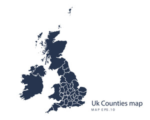 uk counties map