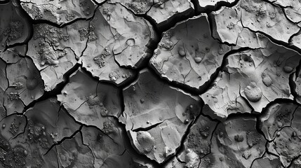 Sticker - cracked and dry desert ground, topdown pov, alpha normal grayscale texture