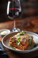 Wall Mural - Lasagna: Layers of Savory italian Perfection