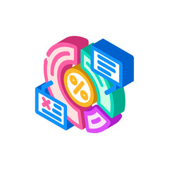 resource allocation business process isometric icon vector. resource allocation business process sign. isolated symbol illustration