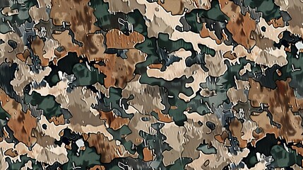 Camouflage pattern wallpaper