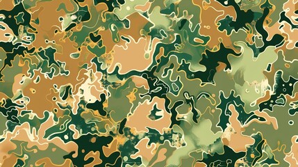 Wall Mural - Camouflage pattern wallpaper