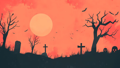 halloween background illustration