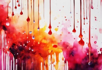 Wall Mural - canvas water oil colours paper watercolor background design texture painting abstract drips